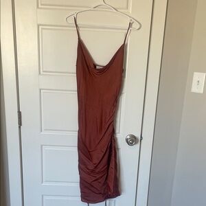 Wilfred Rust Midi Slip Dress